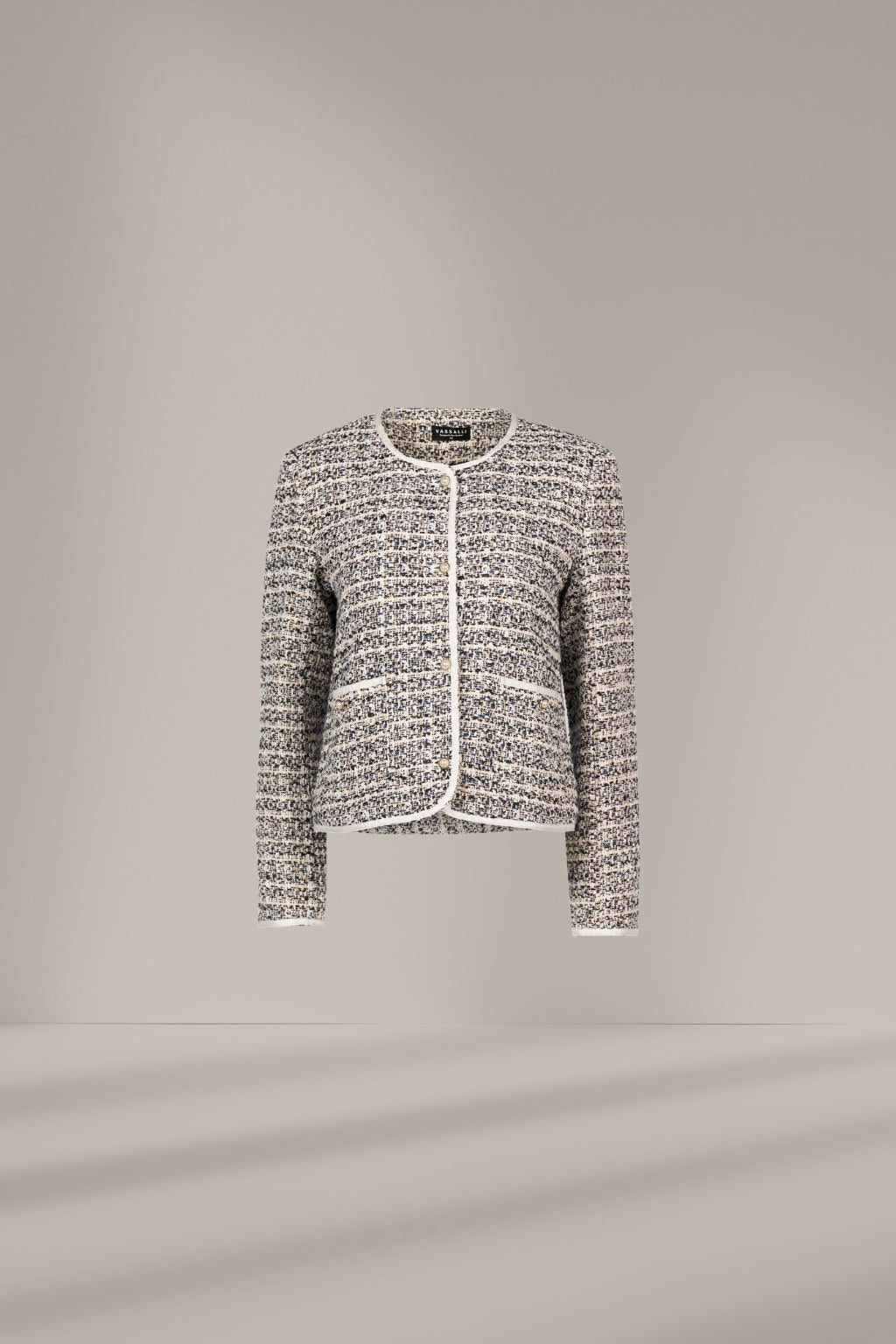 Short Jacket With Trim Detail