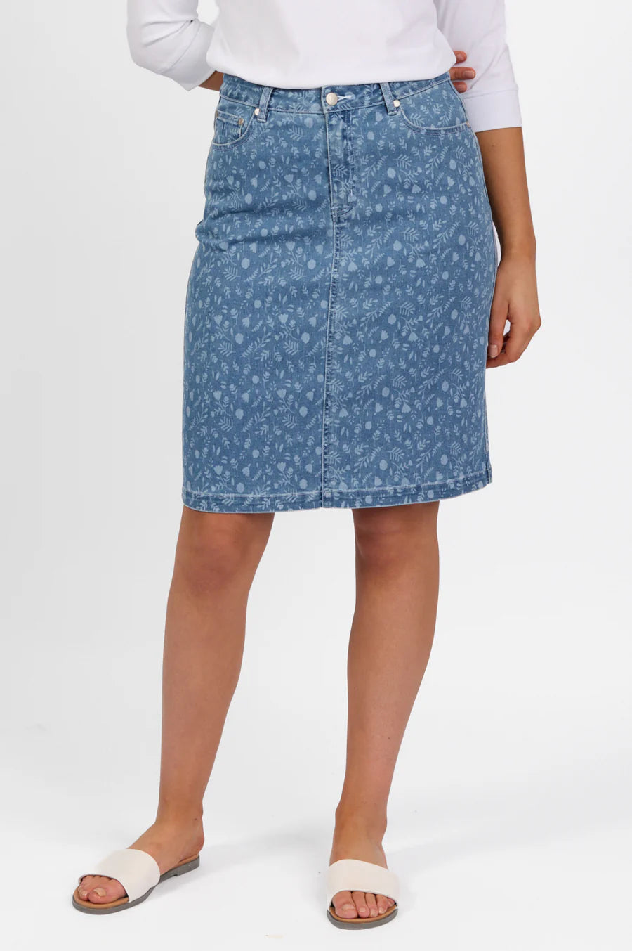 372AV Denim Skirt