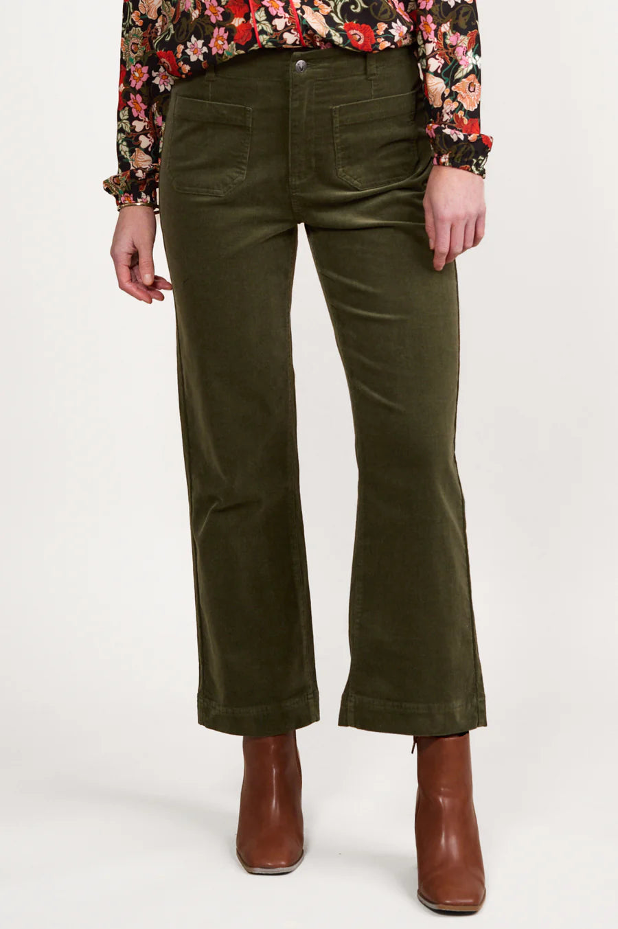 Deep Sage Wide Leg Pant