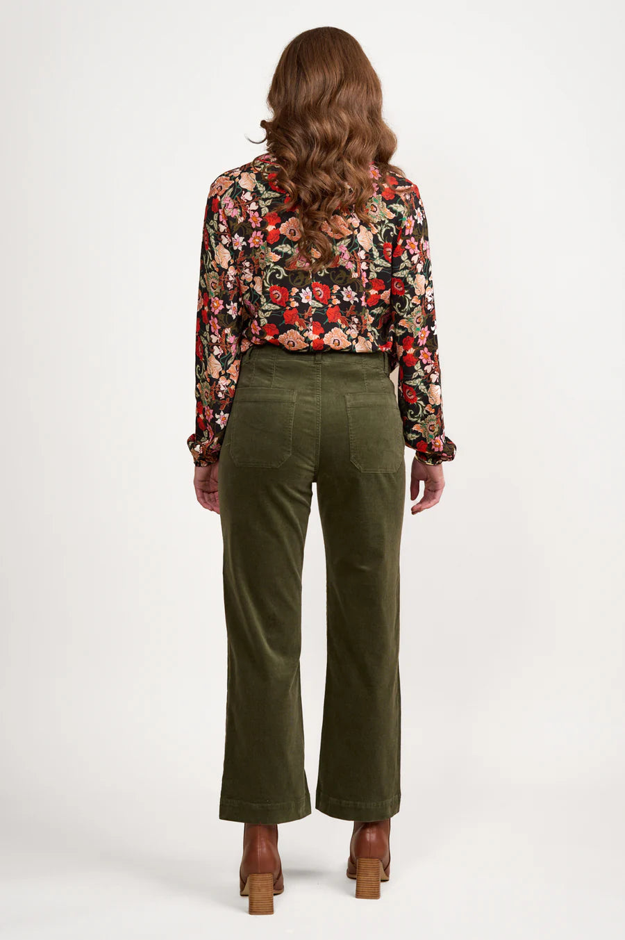 Deep Sage Wide Leg Pant