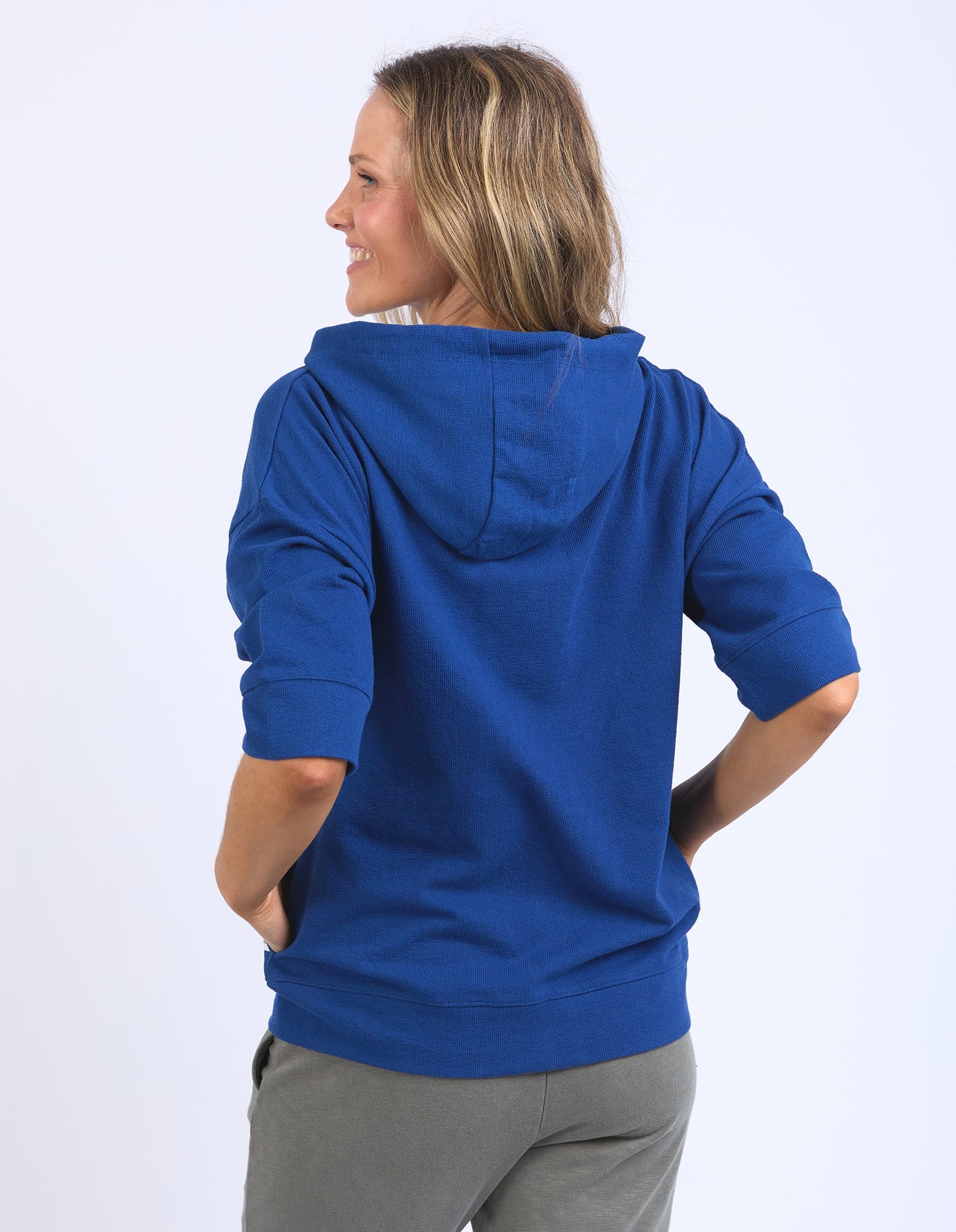 Beachy Zip Hoodie China Blue