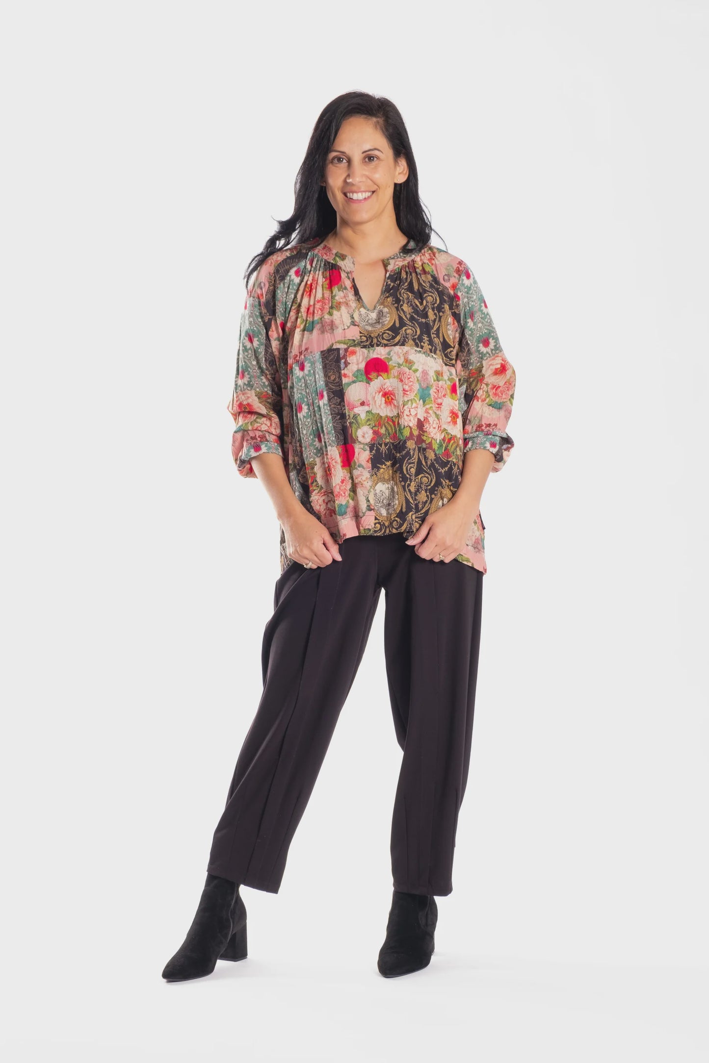 Julie Floral Therapy Top