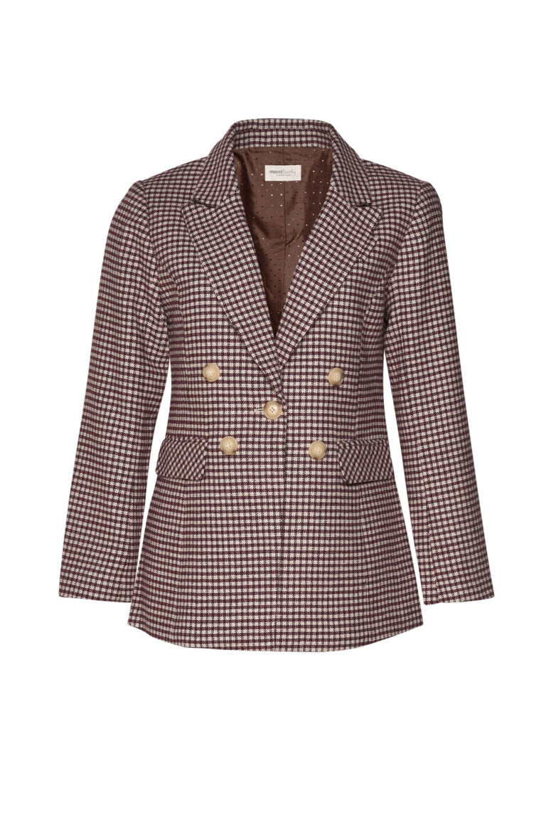 Madly Sweetly Plaid Pitt Blazer 